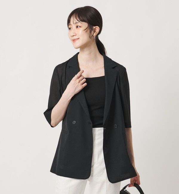 UNITED ARROWS「シアー テーラードジャケット ‐ウォッシャブル‐」|テーラードジャケット|