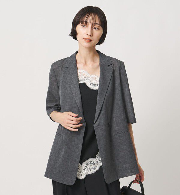 UNITED ARROWS「シアー テーラードジャケット ‐ウォッシャブル‐」|テーラードジャケット|
