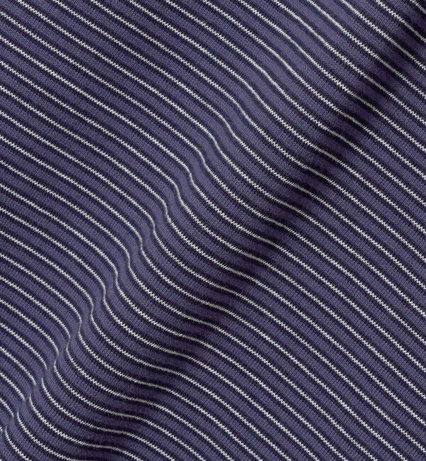 UNITED ARROWS「【別注】＜YONETOMI＞ガーメントダイ モックネック ボーダー Tシャツ」|Tシャツ・カットソー|