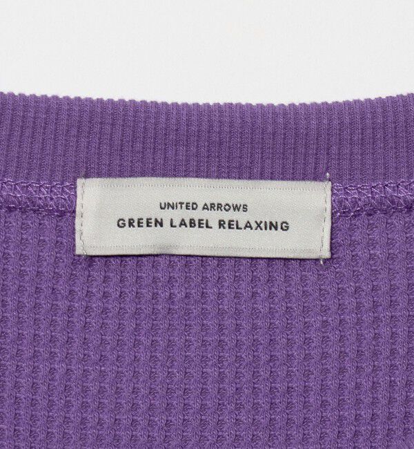 UNITED ARROWS green label relaxing「【WEB限定】＜at ease＞ワッフル ヘンリーネック ロングスリーブ カットソー」|Tシャツ・カットソー|