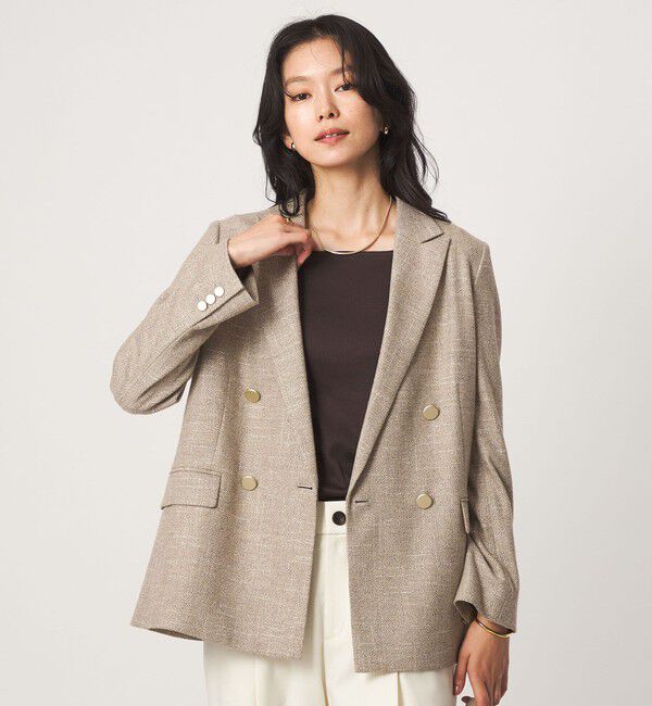 UNITED ARROWS green label relaxing「［size SHORTあり］スラブ ダブルジャケット」|テーラードジャケット|