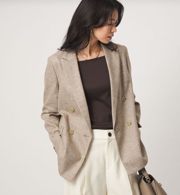 UNITED ARROWS green label relaxing「［size SHORTあり］スラブ ダブルジャケット」|テーラードジャケット|