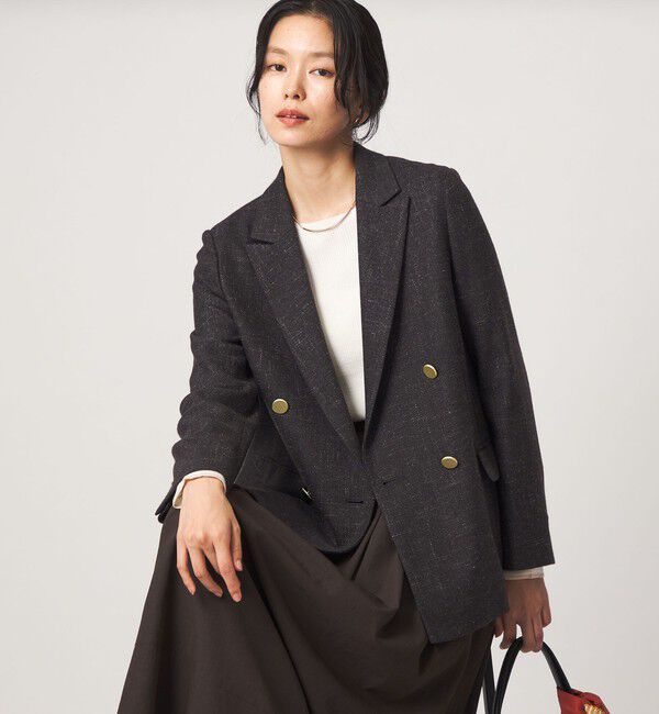 UNITED ARROWS green label relaxing「［size SHORTあり］スラブ ダブルジャケット」|テーラードジャケット|