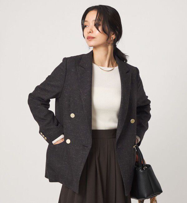 UNITED ARROWS green label relaxing「［size SHORTあり］スラブ ダブルジャケット」|テーラードジャケット|