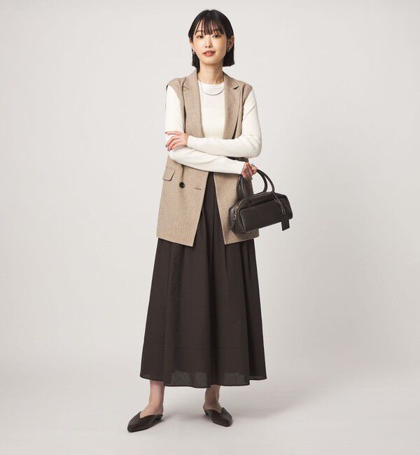UNITED ARROWS green label relaxing「＜1_OF MINE＞リブ クルーネック ロングスリーブ プルオーバー ニット マシンウォッシャブル」|ニット・セーター|