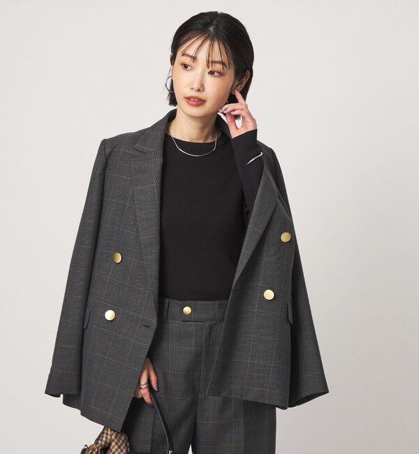 UNITED ARROWS green label relaxing「＜1_OF MINE＞リブ クルーネック ロングスリーブ プルオーバー ニット マシンウォッシャブル」|ニット・セーター|