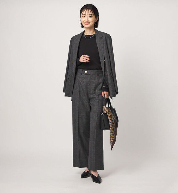 UNITED ARROWS green label relaxing「＜1_OF MINE＞リブ クルーネック ロングスリーブ プルオーバー ニット マシンウォッシャブル」|ニット・セーター|