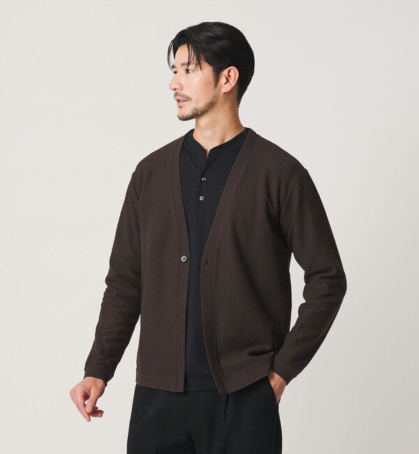 BEAUTY&YOUTH UNITED ARROWS「【WEB限定 WARDROBE SMART】エアリー カノコ  カーディガン 【抗菌・防臭】」|カーディガン|