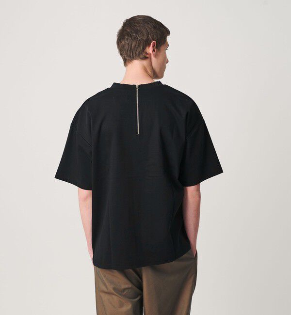 MONKEY TIME「ポンチ バックジップ Tシャツ」|Tシャツ・カットソー|BLACK