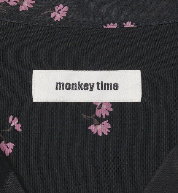 MONKEY TIME「フラワー プリント オープンカラー シャツ」|シャツ・ブラウス|