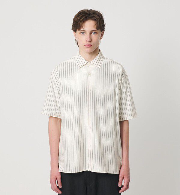 BEAUTY&YOUTH UNITED ARROWS「カネマサ莫大小 ストライプ スクエア フィット レギュラー シャツ」|シャツ・ブラウス|