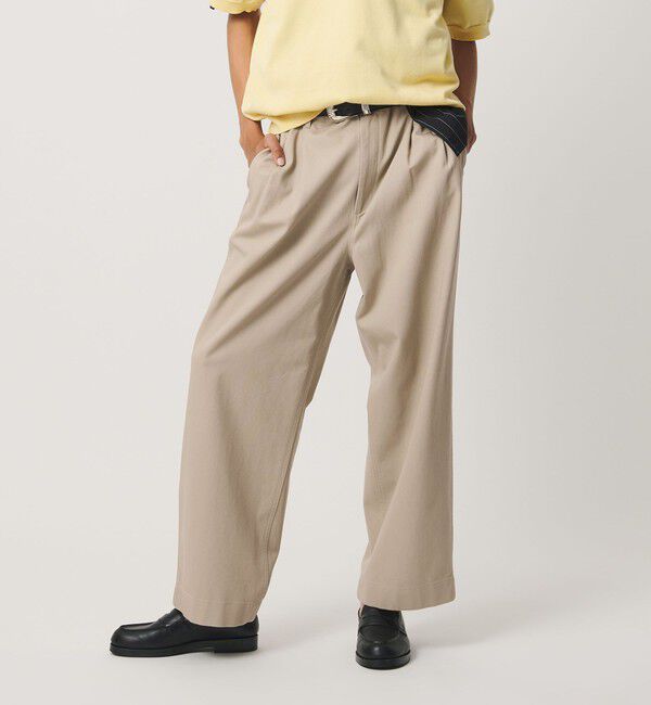 BEAUTY&YOUTH UNITED ARROWS「クール 2プリーツ チノ パンツ NO.10 接触冷感」|チノ|BEIGE