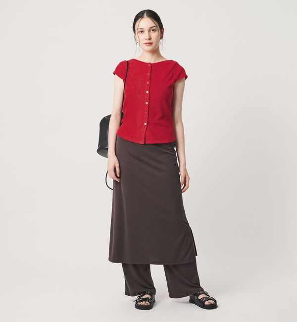 BEAUTY&YOUTH UNITED ARROWS「ポリエステルコットン 2WAY キャップスリーブ トップス」|Tシャツ・カットソー|