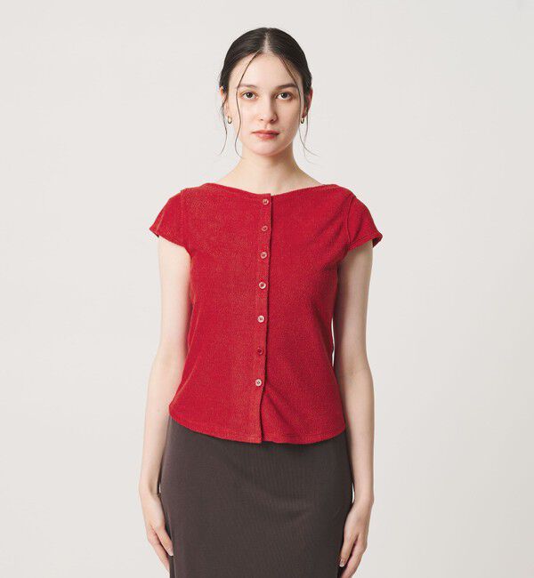 BEAUTY&YOUTH UNITED ARROWS「ポリエステルコットン 2WAY キャップスリーブ トップス」|Tシャツ・カットソー|