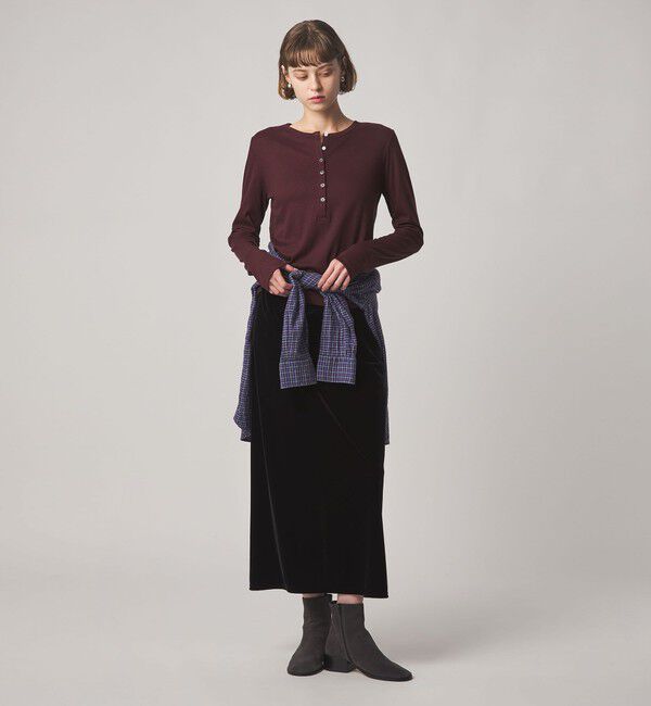 STEVEN ALAN「＜Steven Alan＞ヘンリーネック プルオーバー」|Tシャツ・カットソー|