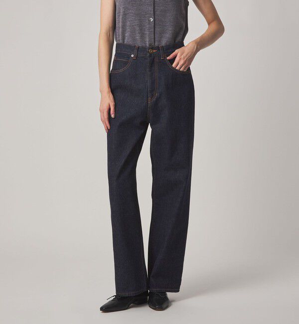 STEVEN ALAN「＜Steven Alan＞コットン ストレート デニムパンツ 」|デニム|NAVY