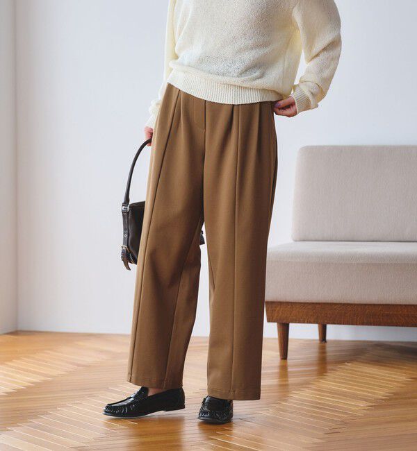 BEAUTY&YOUTH UNITED ARROWS「【WEB限定 Wardrobe DAILY MINIMAL】ジャージー タックカーブパンツ ウォッシャブル」|その他|