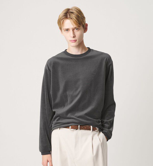BEAUTY&YOUTH UNITED ARROWS「＜LACOSTE for BEAUTY&YOUTH＞ ベロア  ロングスリーブ Tシャツ」|Tシャツ・カットソー|