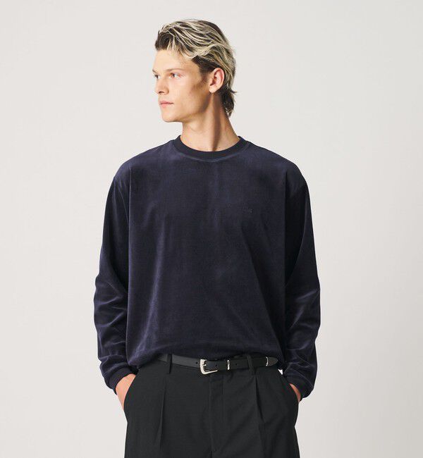 BEAUTY&YOUTH UNITED ARROWS「＜LACOSTE for BEAUTY&YOUTH＞ ベロア  ロングスリーブ Tシャツ」|Tシャツ・カットソー|