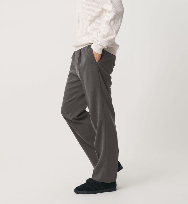 BEAUTY&YOUTH UNITED ARROWS「ダブル トロ イージー スラックス NO.6 ヨコストレッチ」|チノ|DK.GRAY