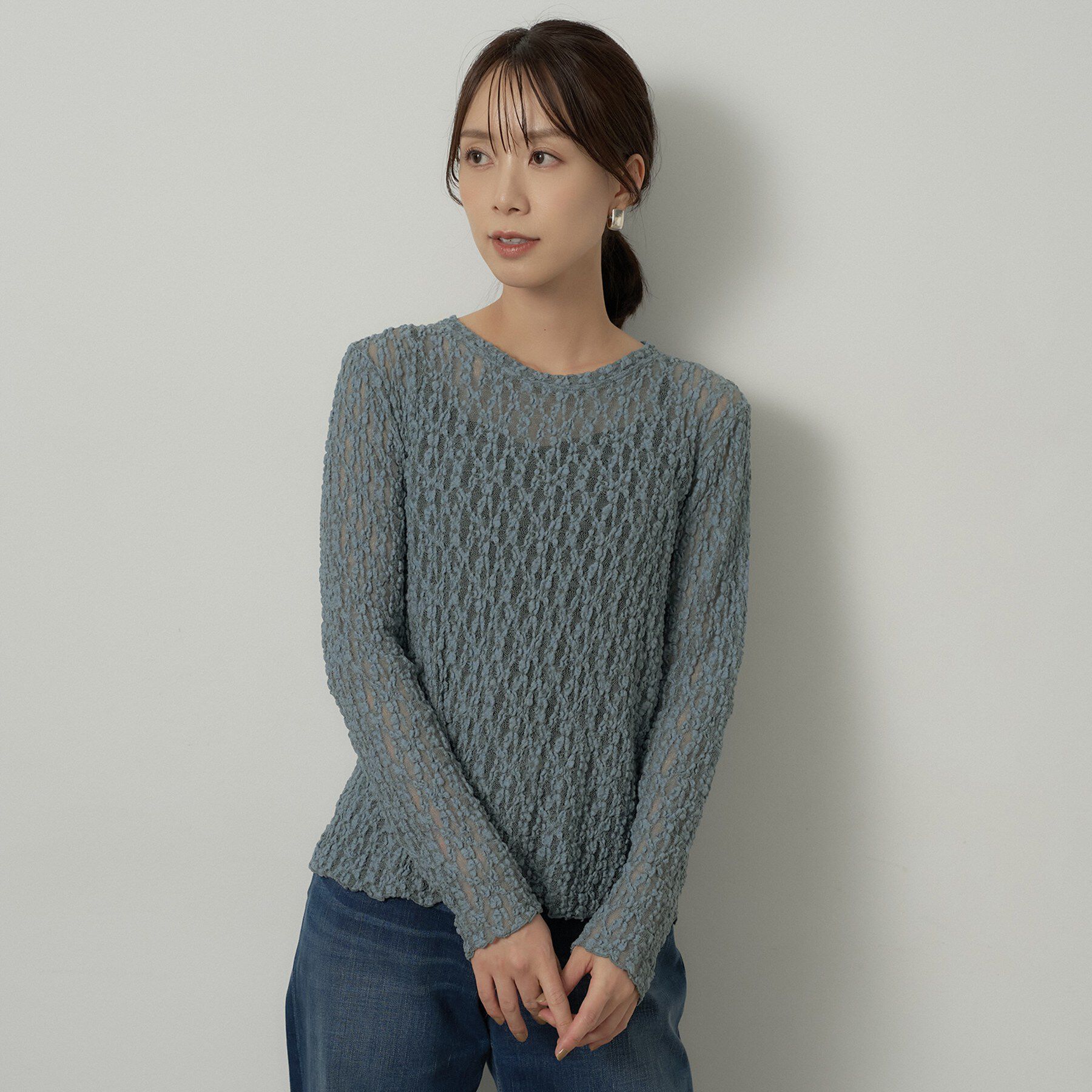 UNTITLED「【羽織りのインナーに】レースプルオーバー」|Tシャツ・カットソー|