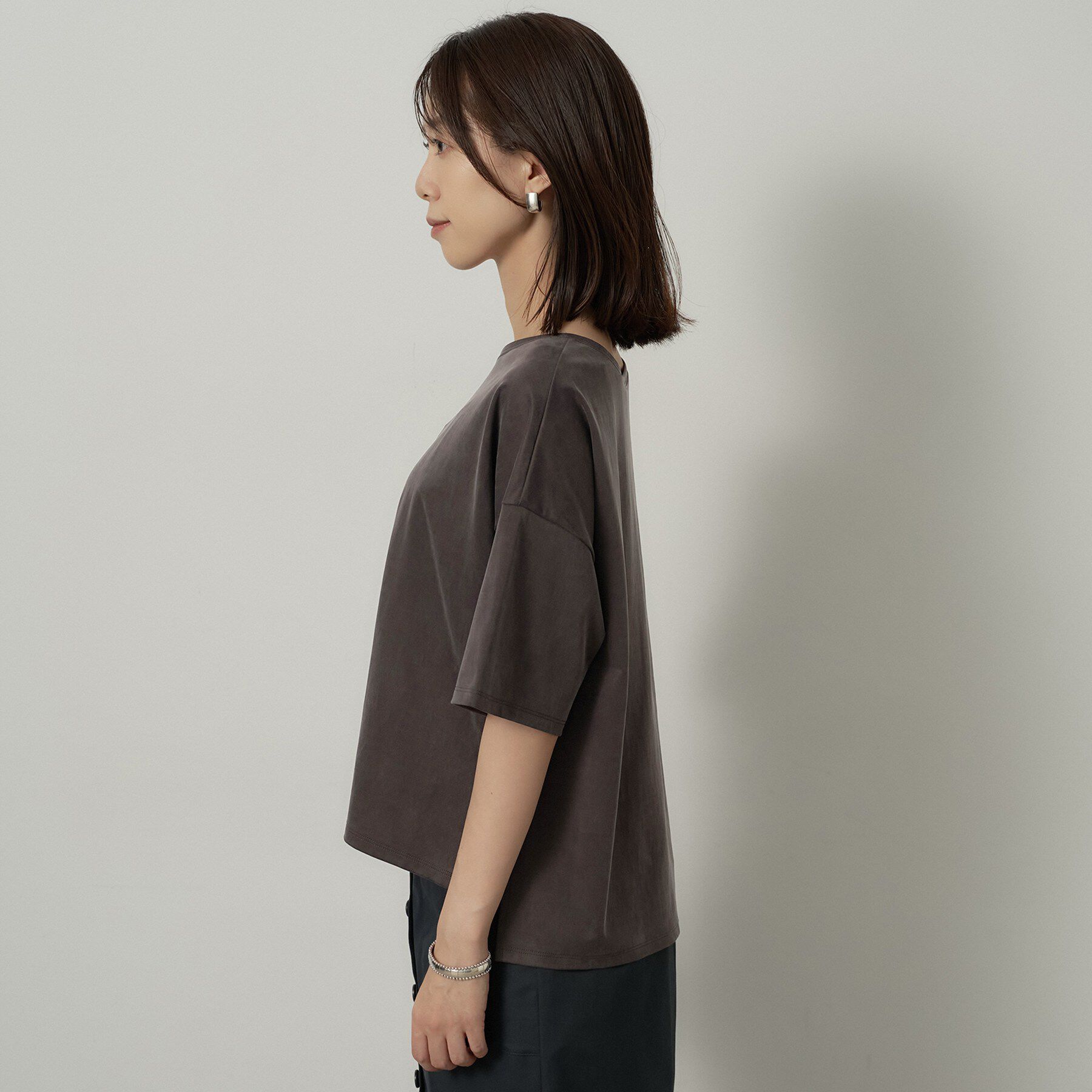 UNTITLED「【きれいめTシャツ/セットアップ可】ヴィンテージライクプルオーバー」|Tシャツ・カットソー|