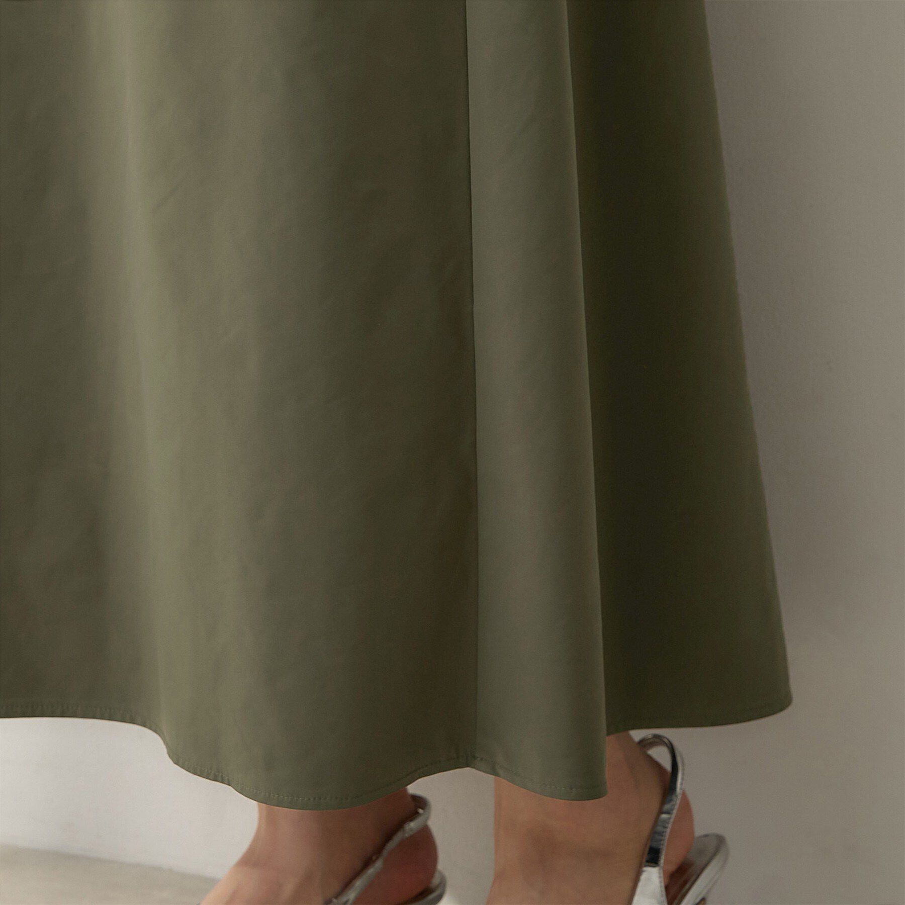 UNTITLED「【秋カラー/スポーティー】タフタナロースカート」|スカート|