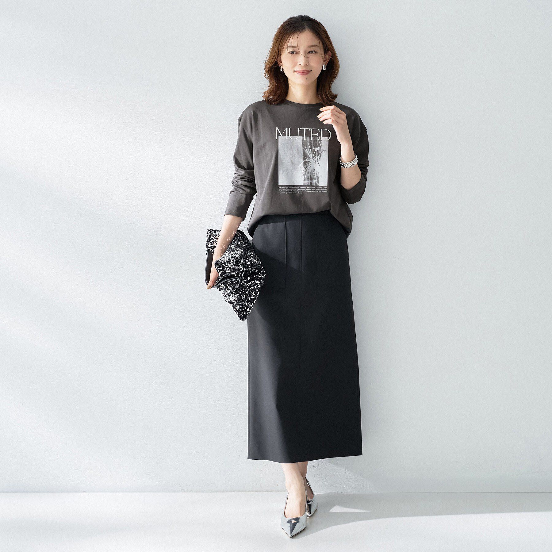 UNTITLED「【ロゴ・プリント】フォトグラフィックロンT」|Tシャツ・カットソー|