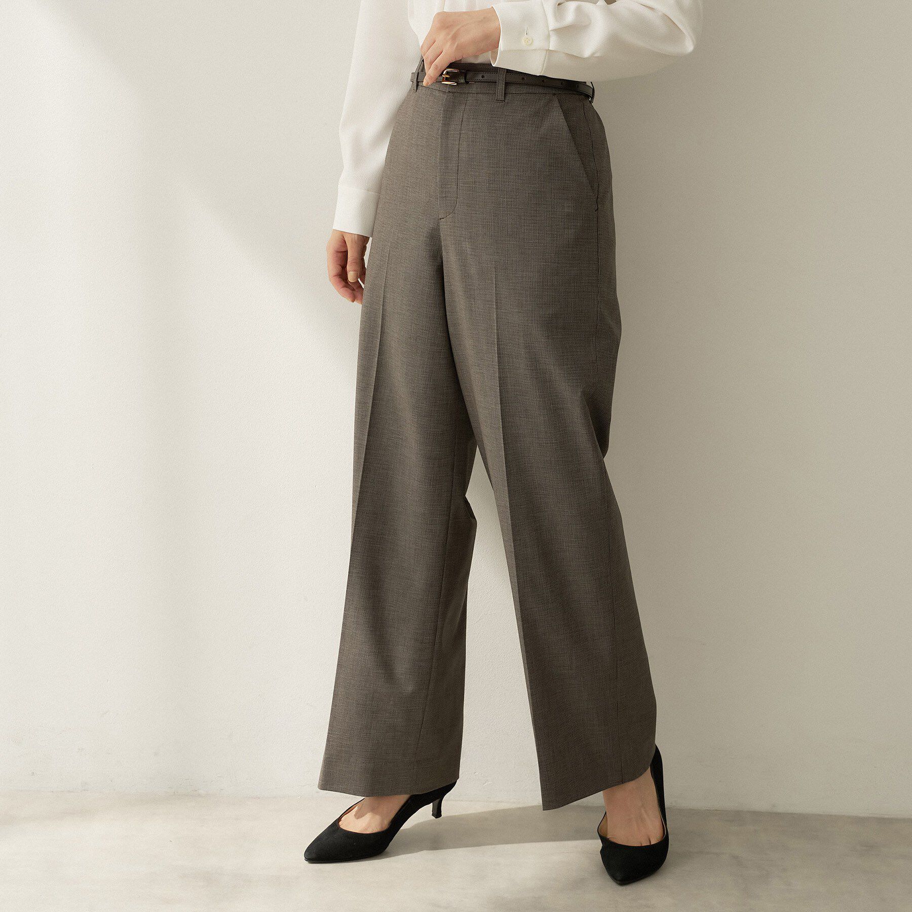 UNTITLED「【セットアップ】ウールブレンドワイドパンツ」|その他|