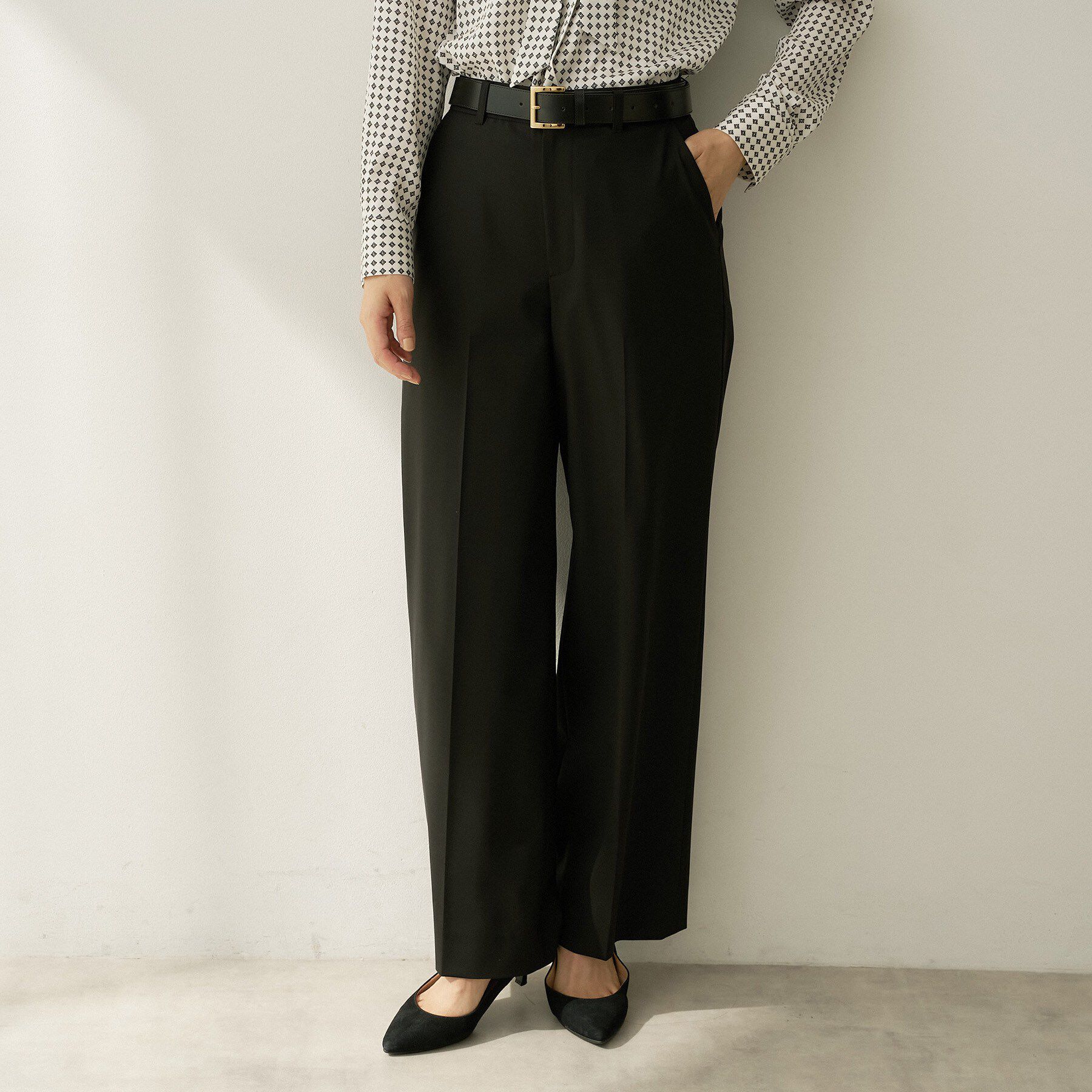 UNTITLED「【セットアップ】ウールブレンドワイドパンツ」|その他|