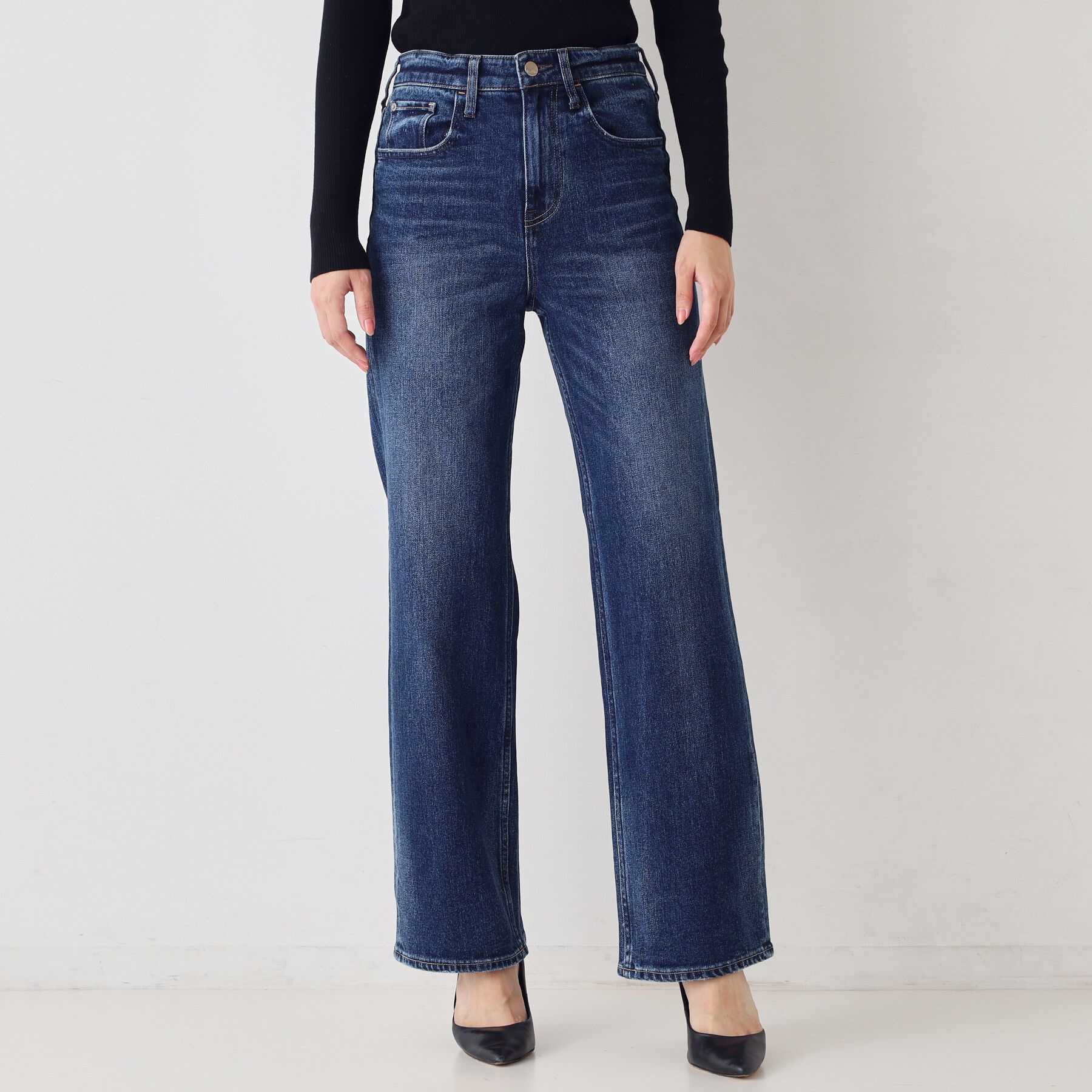 COUP DE CHANCE「【Healthy DENIM】Aquaフレアパンツ」|デニム|
