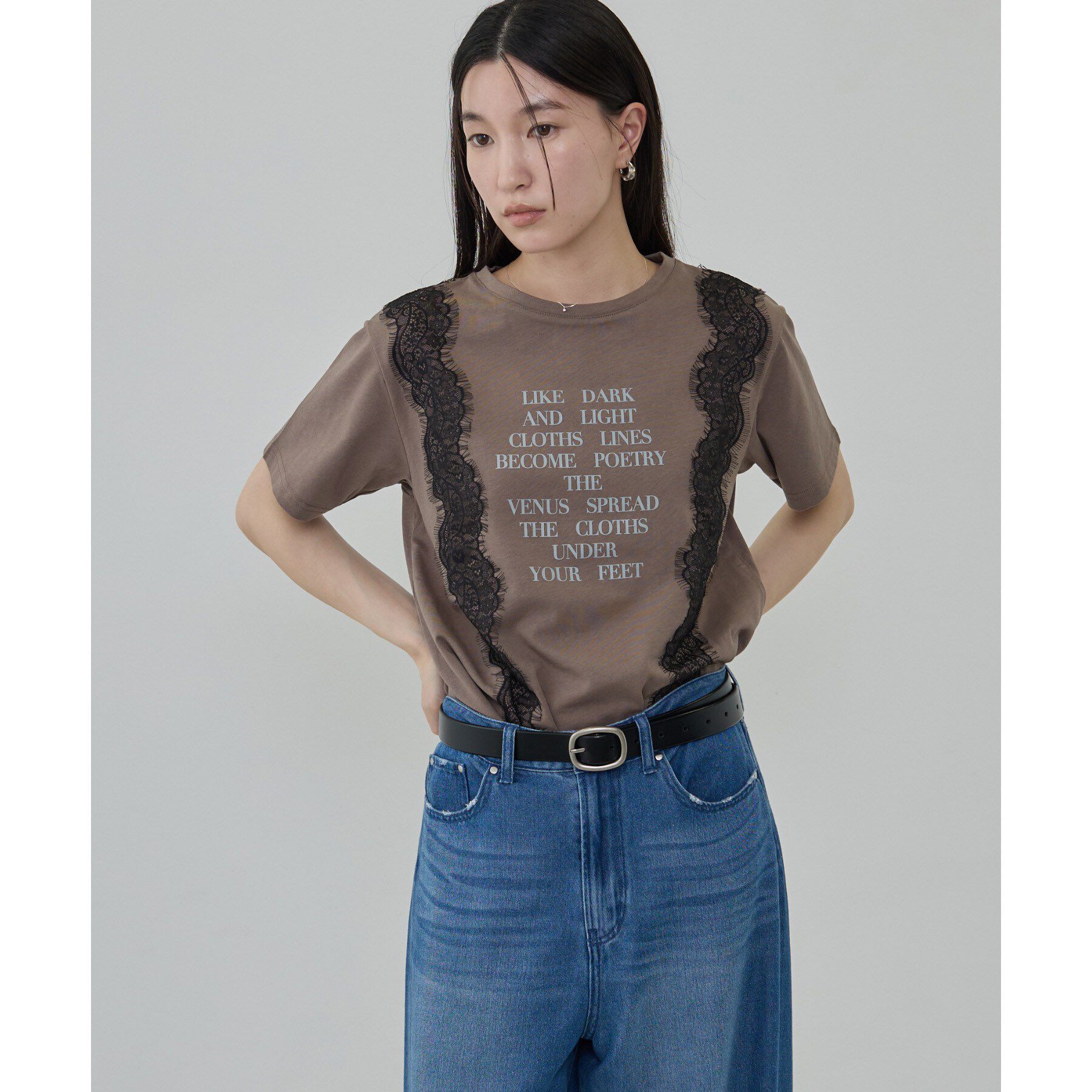 GALLEST「レースステッチドTシャツ」|Tシャツ・カットソー|