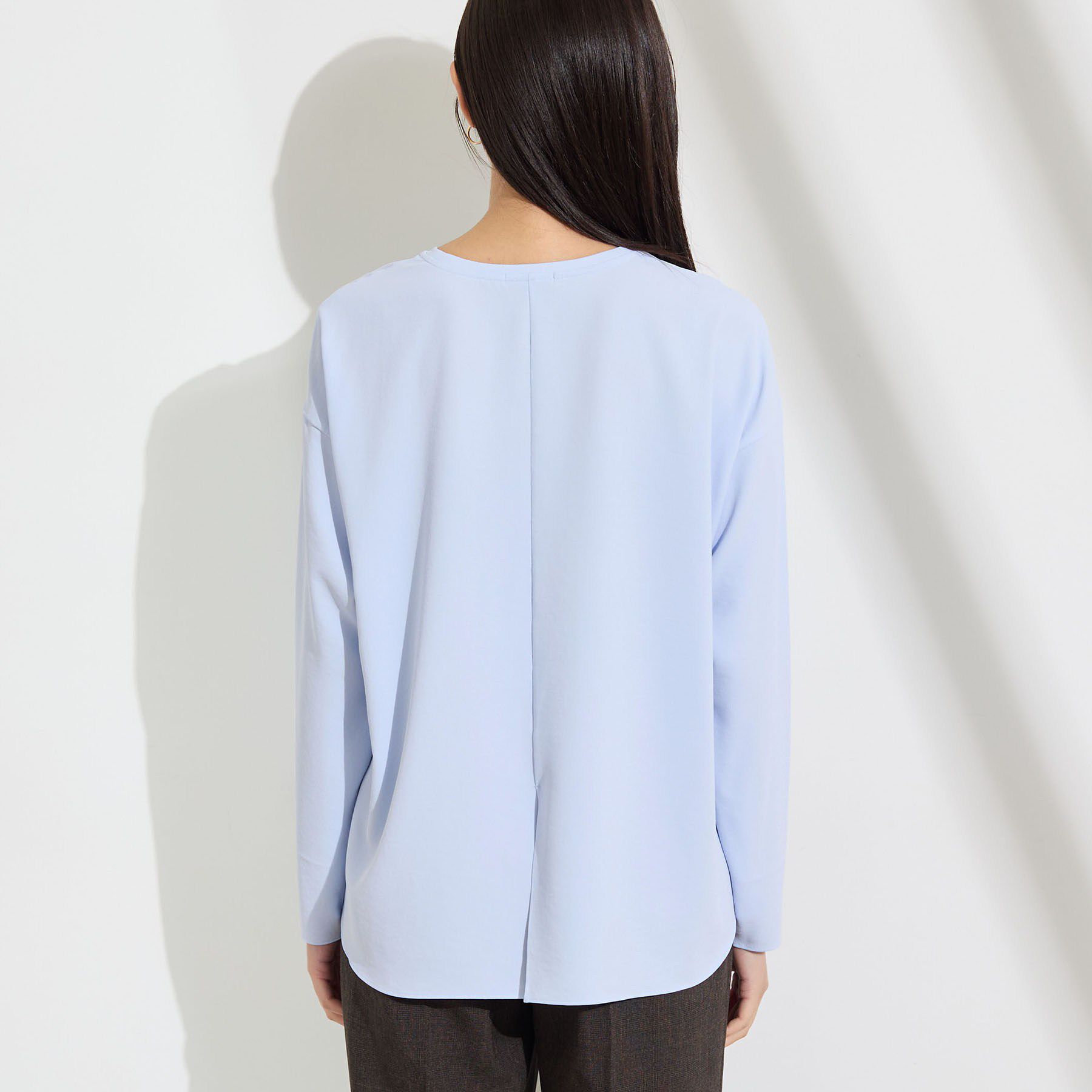 INDIVI「【吸汗速乾／さらっと】キレイめロンT」|Tシャツ・カットソー|