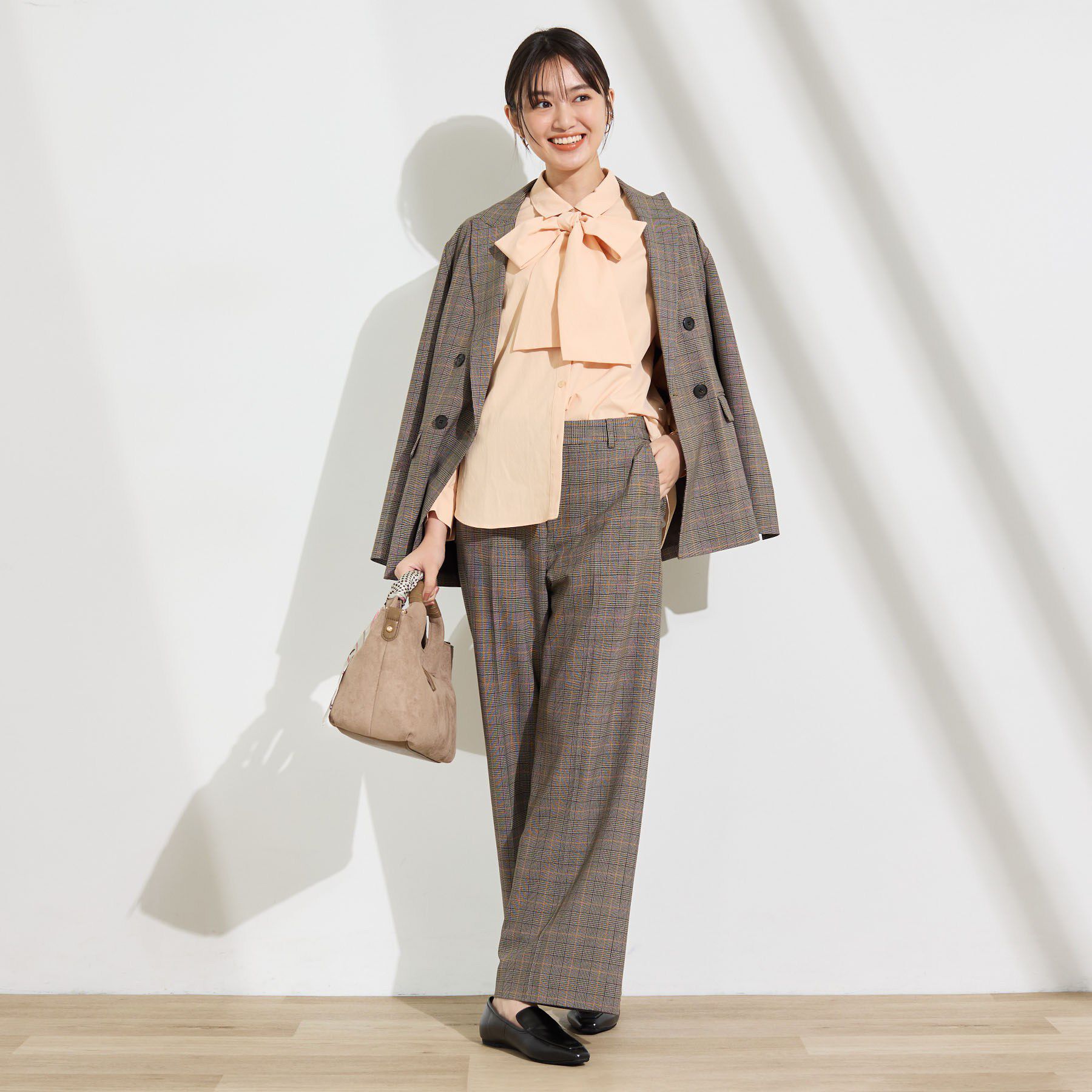 INDIVI「【ストレッチ◎】取外し可ボウタイシャツ」|シャツ・ブラウス|