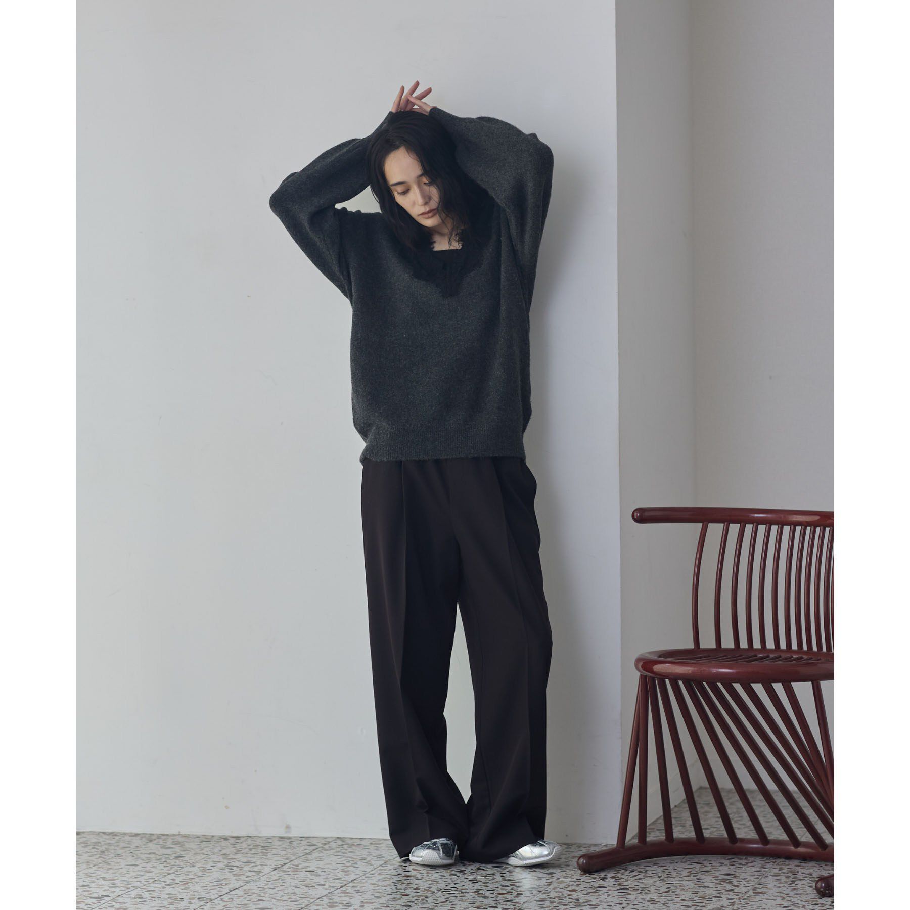 GALLEST「Comfy Slacks｜イージーストレートワイドパンツ【セットアップ対応／通勤／カセット服】」|その他|