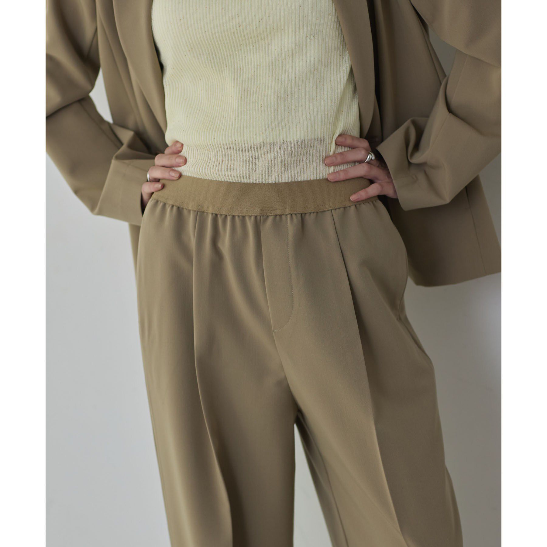 GALLEST「Comfy Slacks｜イージーストレートワイドパンツ【セットアップ対応／通勤／カセット服】」|その他|