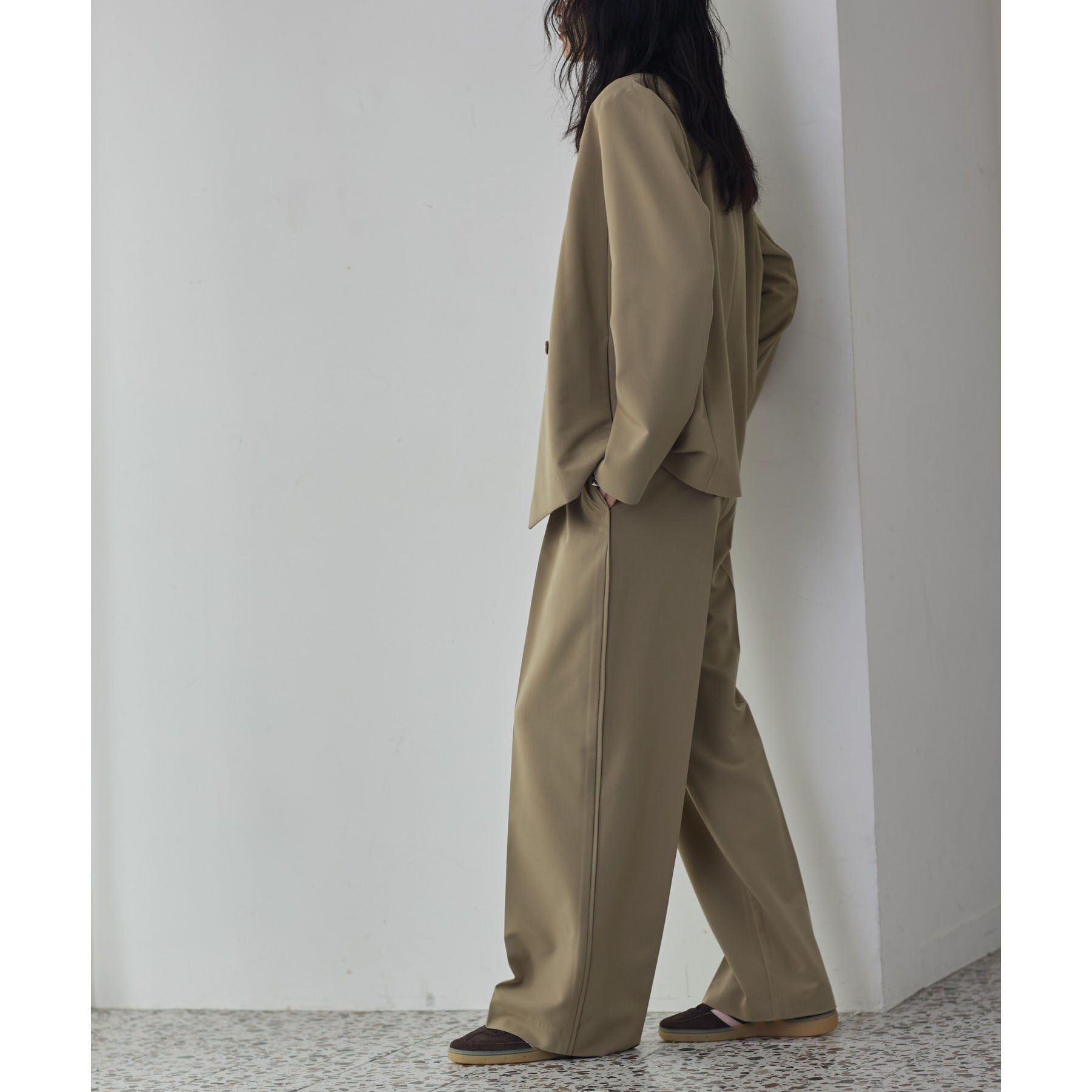 GALLEST「Comfy Slacks｜イージーストレートワイドパンツ【セットアップ対応／通勤／カセット服】」|その他|