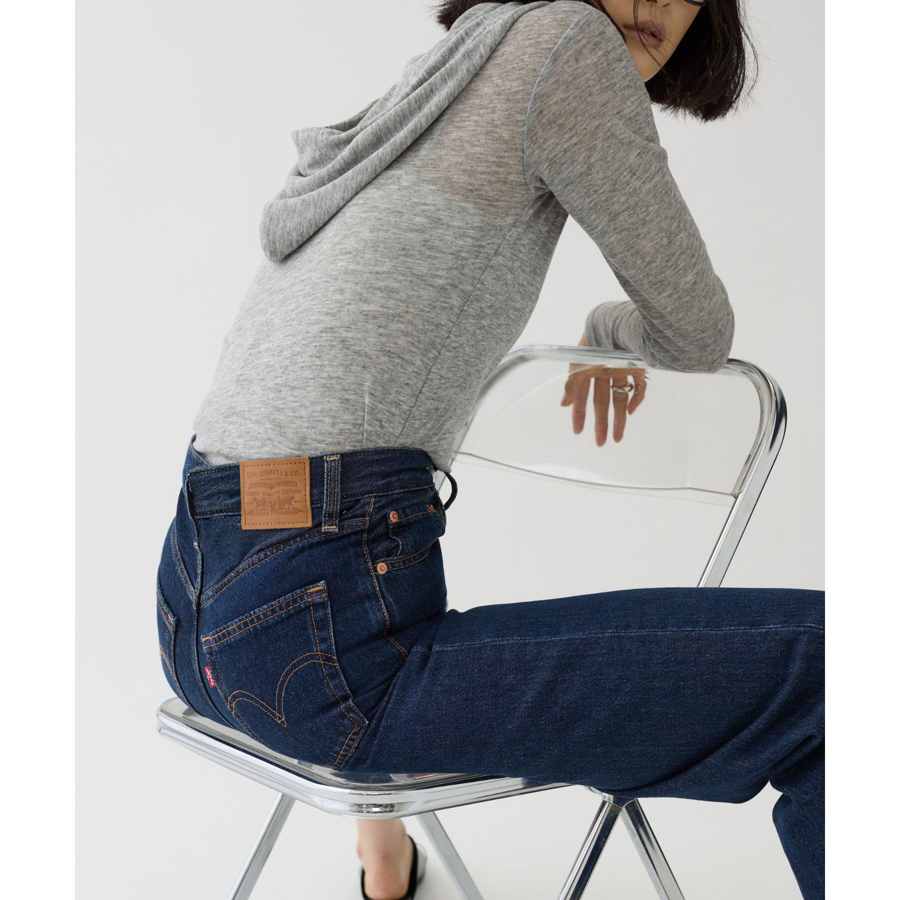 GALLEST「【LEVI&rsquo;S】RIBCAGE WIDE LEG」|デニム|