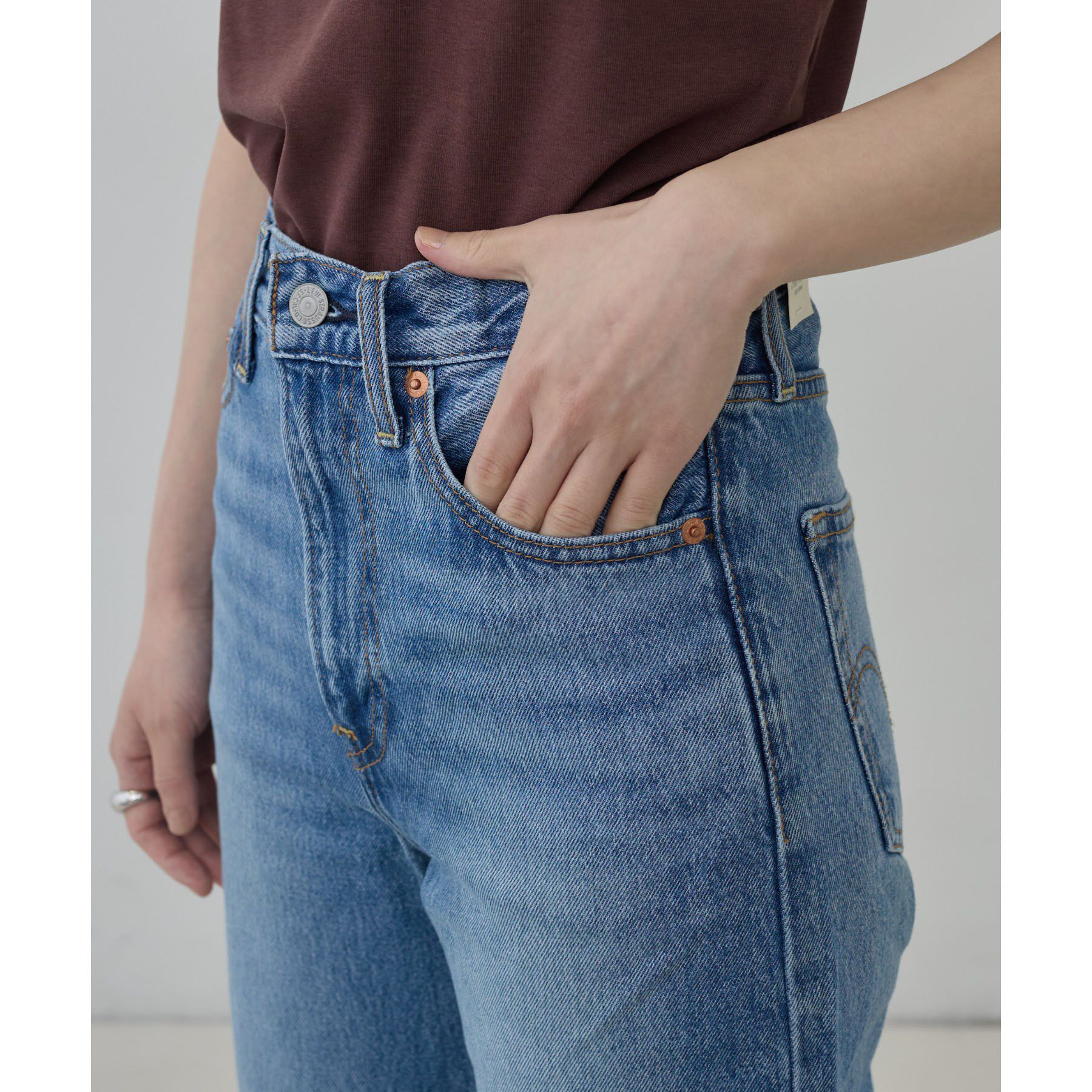 GALLEST「【LEVI&rsquo;S】RIBCAGE WIDE LEG」|デニム|