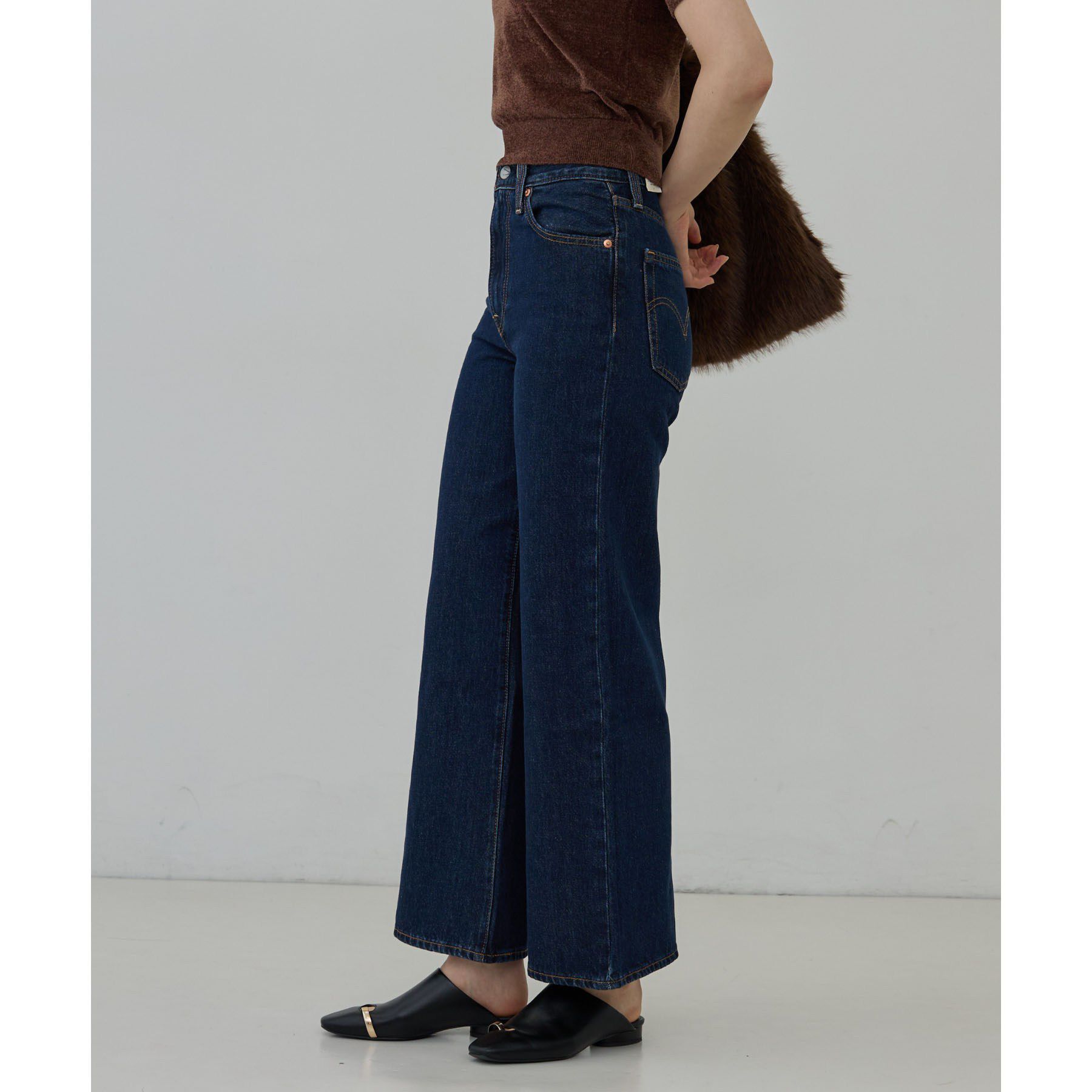 GALLEST「【LEVI&rsquo;S】RIBCAGE WIDE LEG」|デニム|