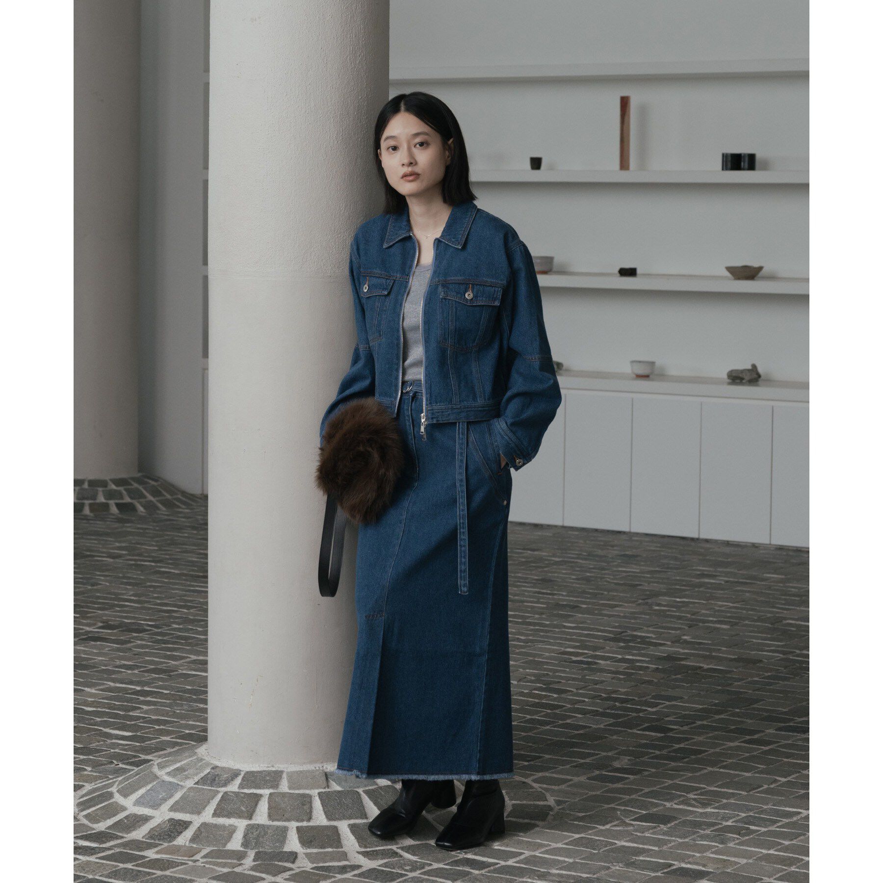 GALLEST「ストレートデニムスカート」|スカート|