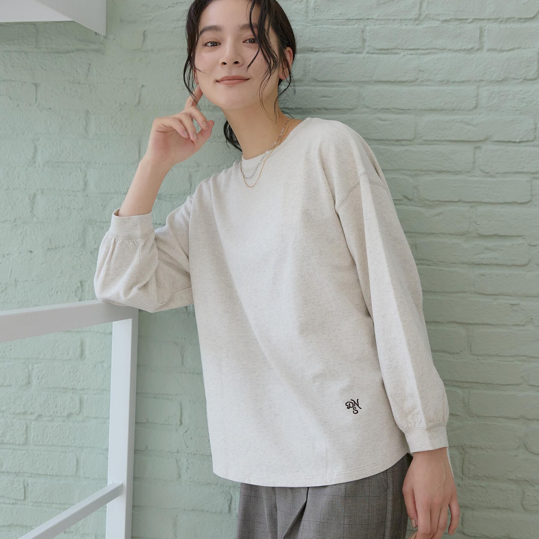 Dessin「【洗える/7色展開/XS-L】バックヘンリーミニ裏毛 長袖」|Tシャツ・カットソー|