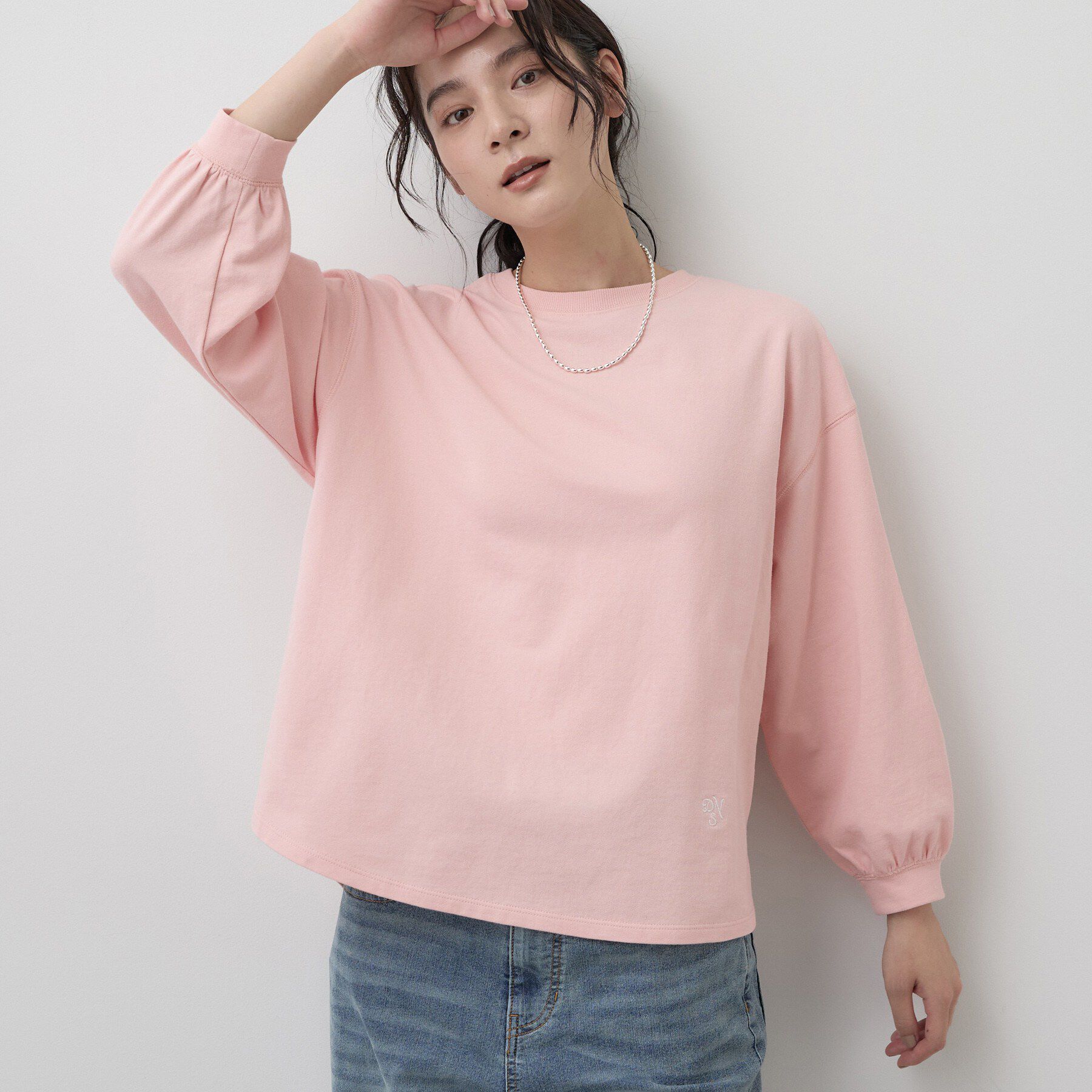 Dessin「【洗える/7色展開/XS-L】バックヘンリーミニ裏毛 長袖」|Tシャツ・カットソー|