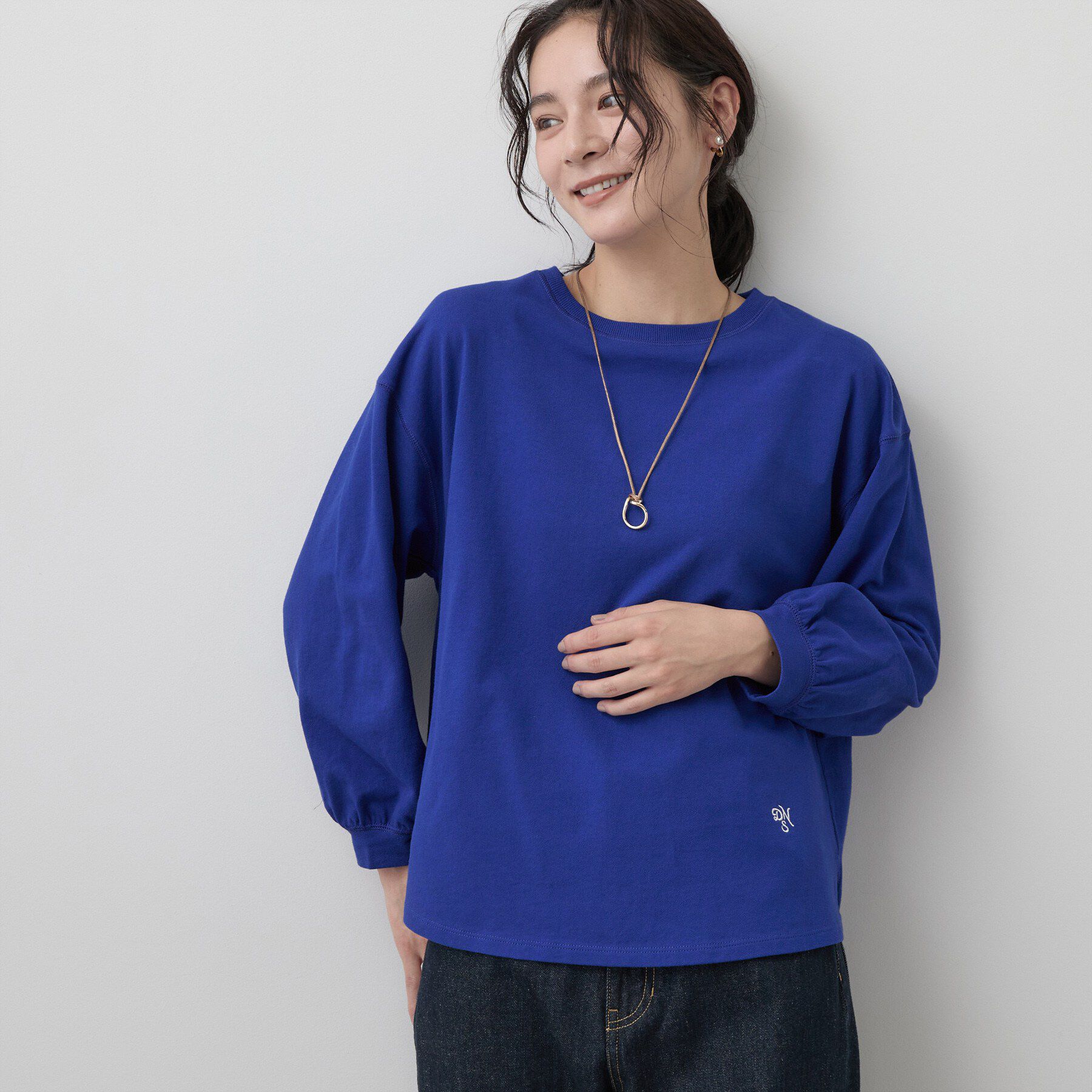 Dessin「【洗える/7色展開/XS-L】バックヘンリーミニ裏毛 長袖」|Tシャツ・カットソー|