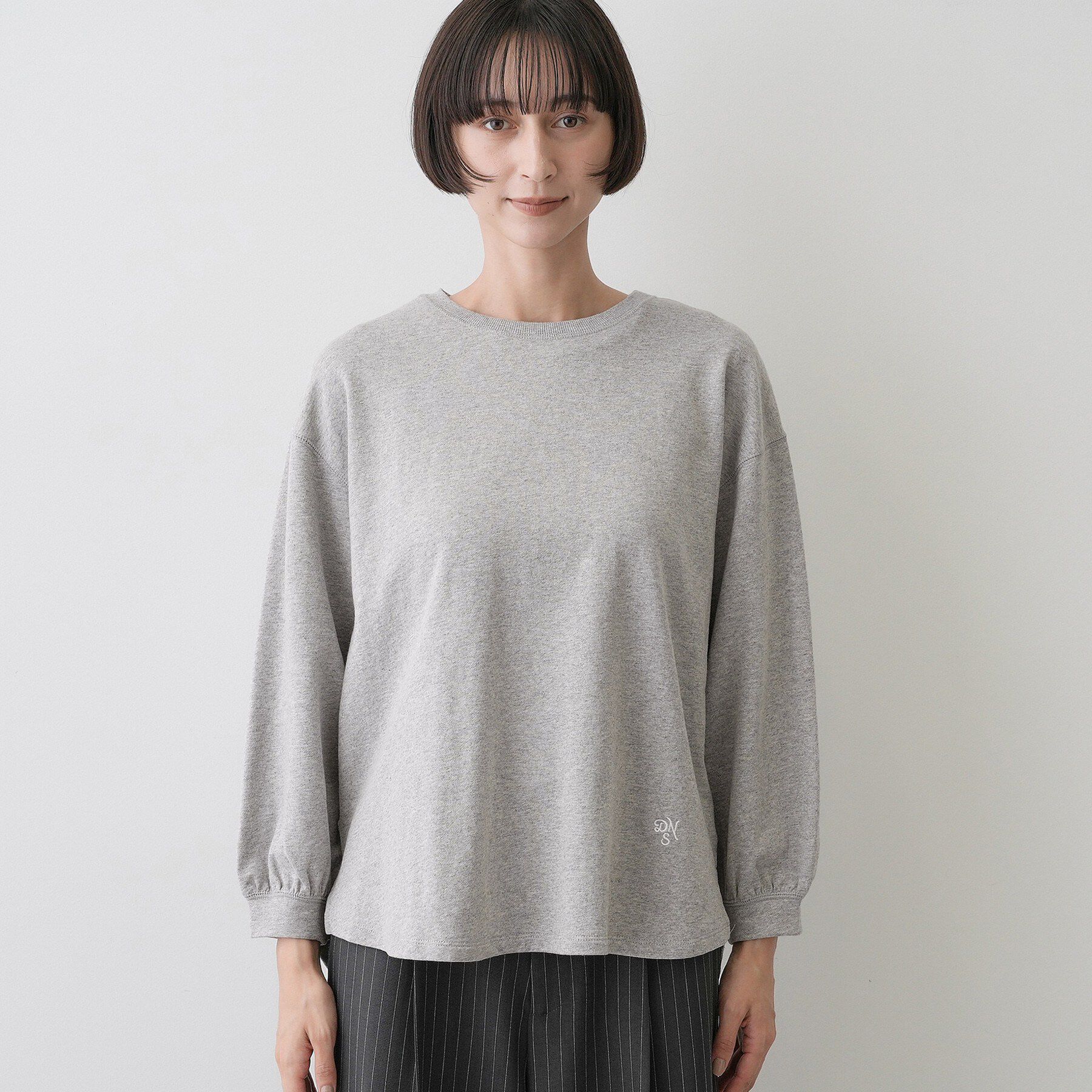Dessin「【洗える/7色展開/XS-L】バックヘンリーミニ裏毛 長袖」|Tシャツ・カットソー|
