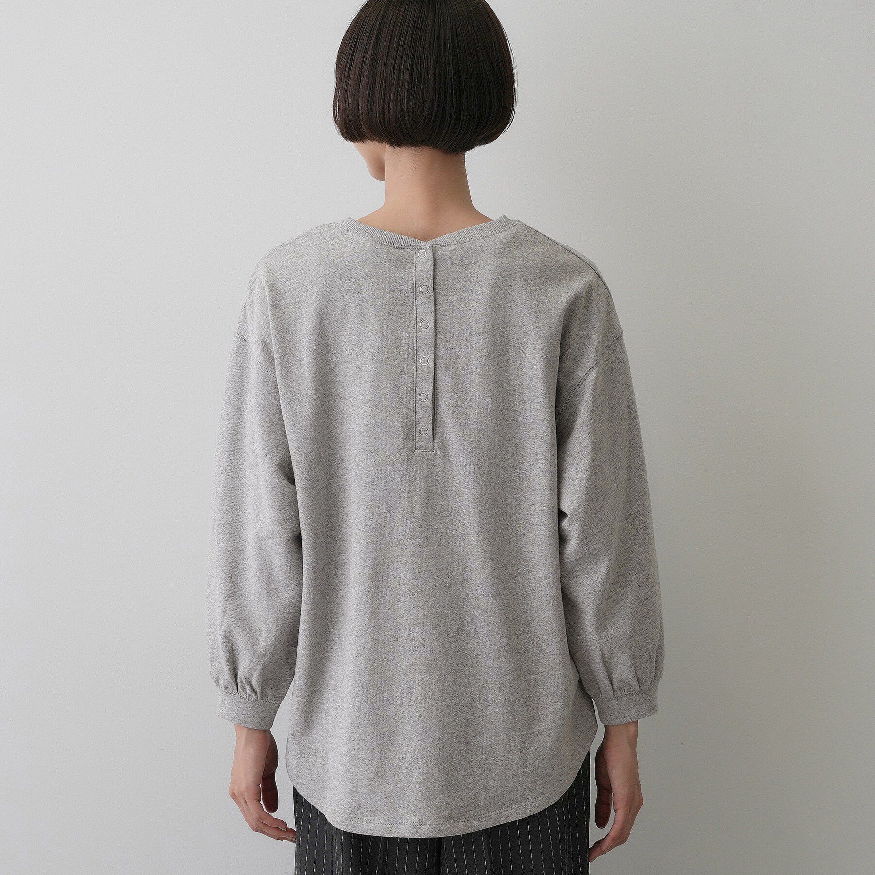 Dessin「【洗える/7色展開/XS-L】バックヘンリーミニ裏毛 長袖」|Tシャツ・カットソー|