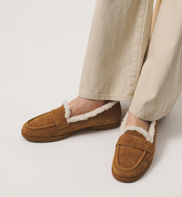 UNITED ARROWS「スエード ファーライク ローファー」|ローファー|