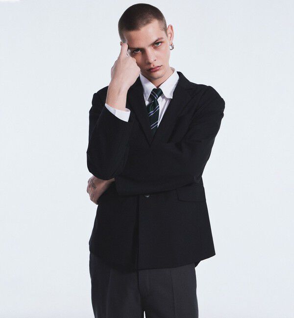 ER「＜ER＞パワーショルダー テーラードジャケット」|テーラードジャケット|