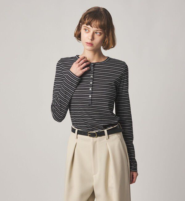 STEVEN ALAN「＜Steven Alan＞ヘンリーネック プルオーバー」|Tシャツ・カットソー|