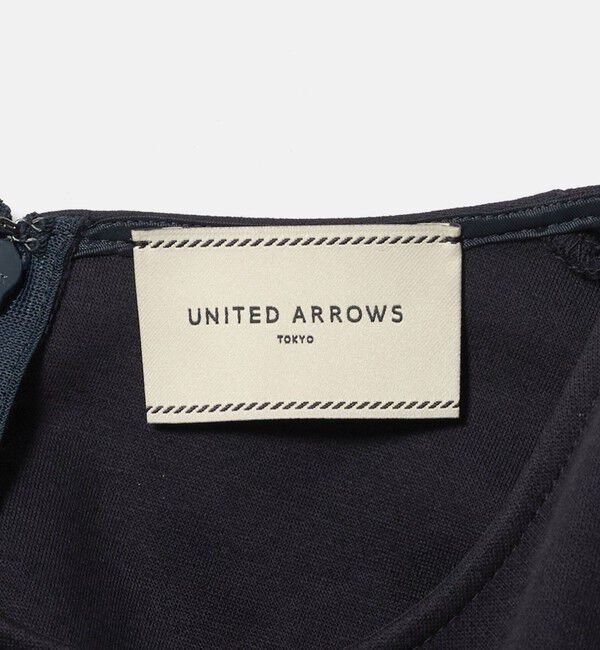 UNITED ARROWS「ドットリボン カットジャガード コンビ ブラウス ‐ウォッシャブル‐」|シャツ・ブラウス|